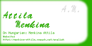 attila menkina business card